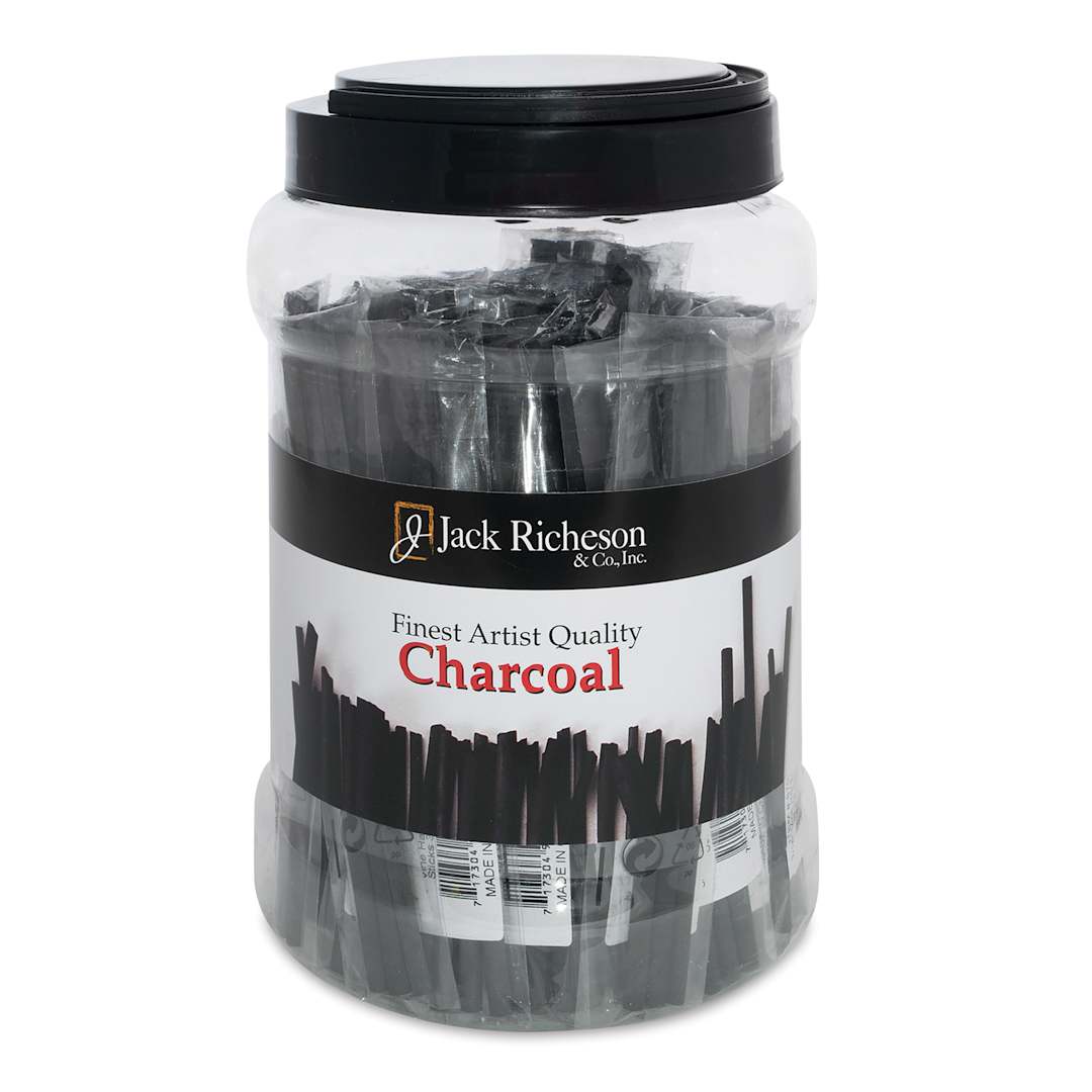 Open in modal - Richeson Natural Vine Charcoal Canister - Set of 144, Hard