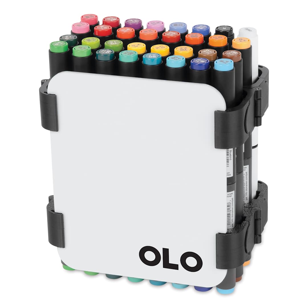 Open in modal - Olo Dual Tip Marker Carry Case - Set of 64, Basic Colors