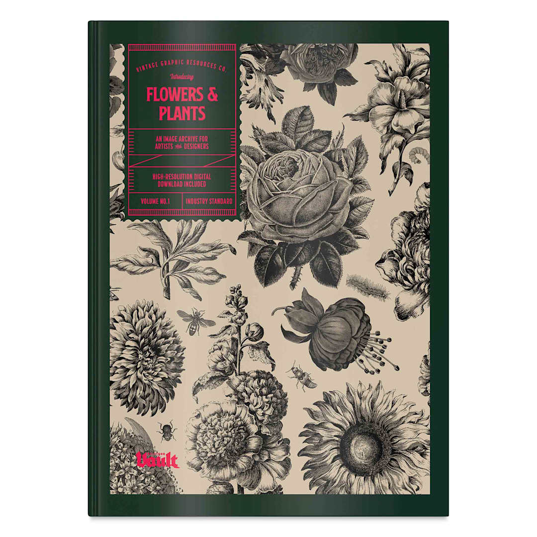 Open in modal - Vault Editions Flowers and Plants – An Image Archive for Artists and Designers, front cover