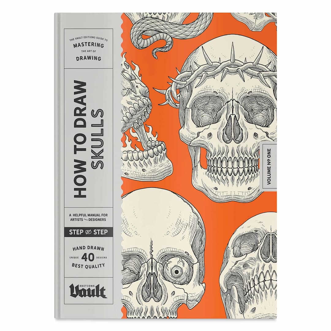 Open in modal - Vault Editions How to Draw Skulls, front cover