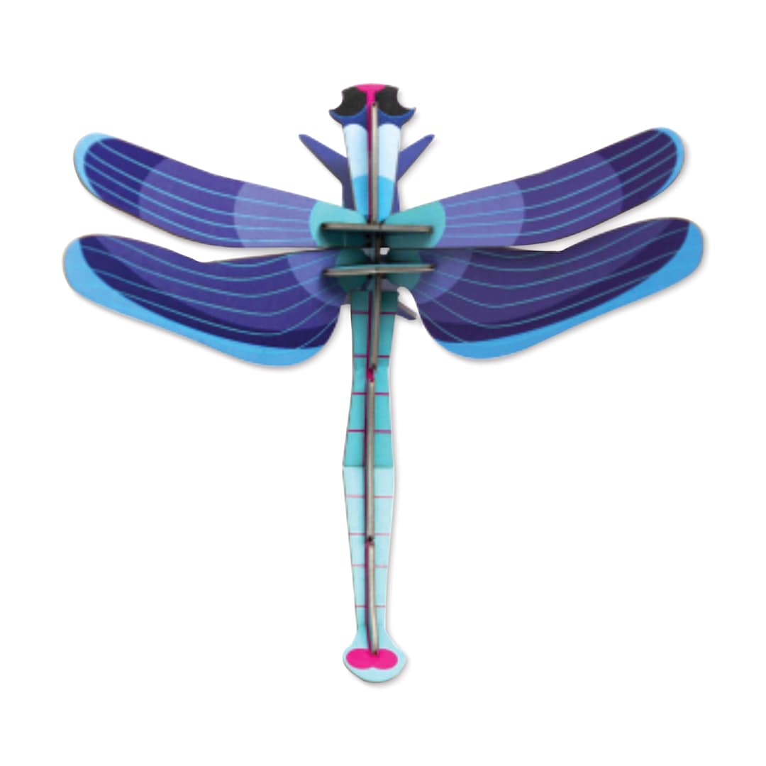 Open in modal - Studio Roof 3D Wall Decoration - Sapphire Dragonfly, assembled piece
