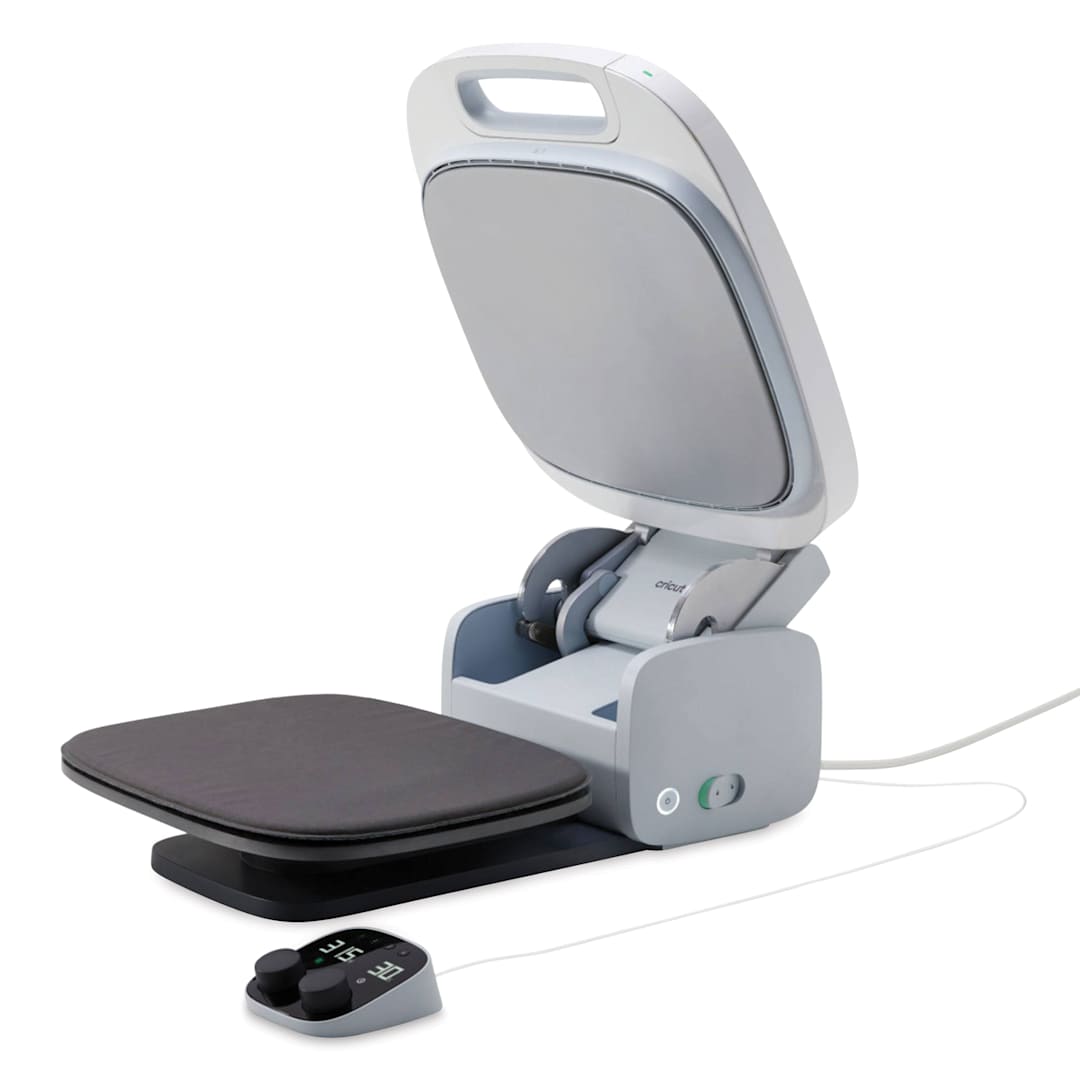 Open in modal - Cricut Autopress, lid of the machine opened