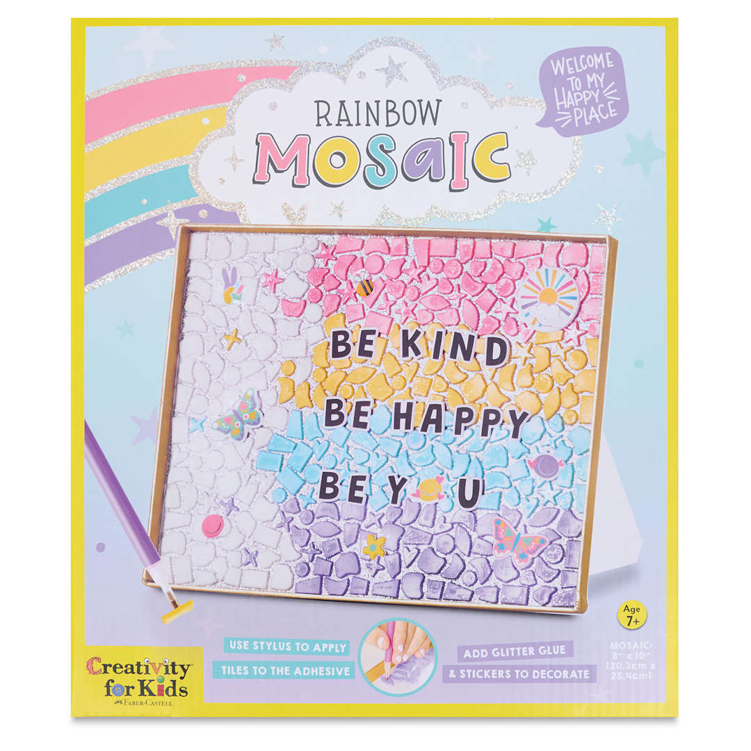Open in modal - Creativity for Kids Rainbow Mosaic Kit, front of the packaging