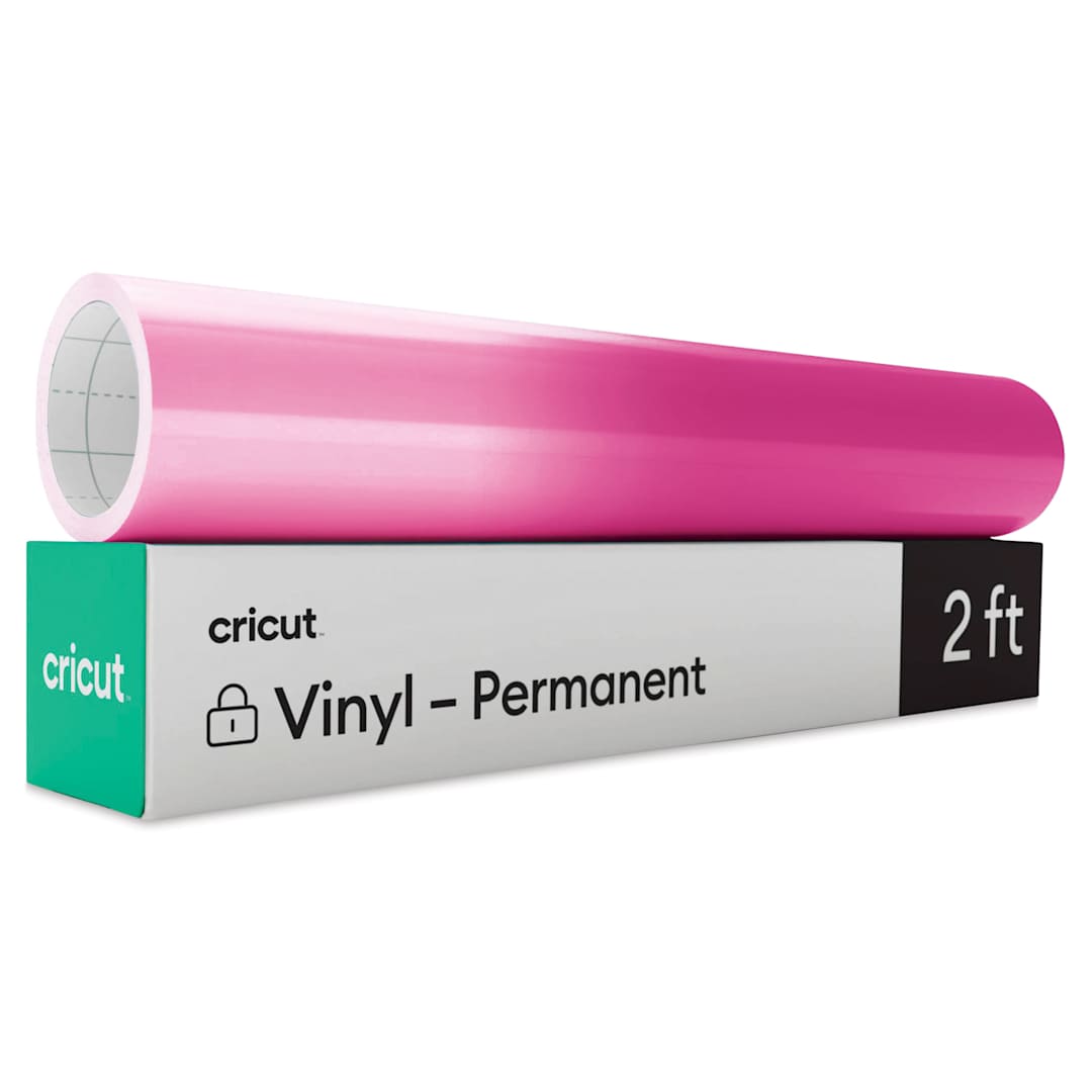 Open in modal - Cricut Cold Color-Changing Permanent Vinyl - Pink/Magenta, 12" x 24"