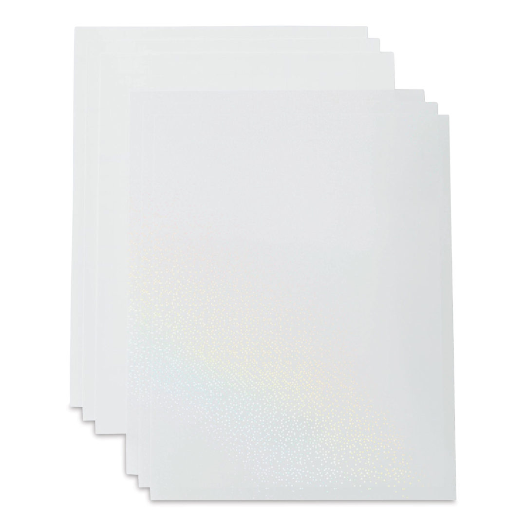 Open in modal - Cricut Printable Waterproof Sticker Set - White, 8-1/2" x 11", Pkg of 5