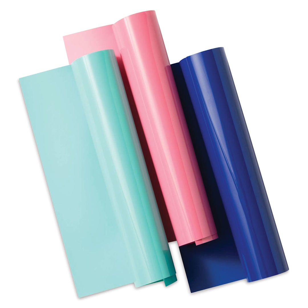 Open in modal - Cricut Joy Xtra Smart Iron-On Vinyl - Hibiscus Sampler, 9-1/2" x 12", Set of 3