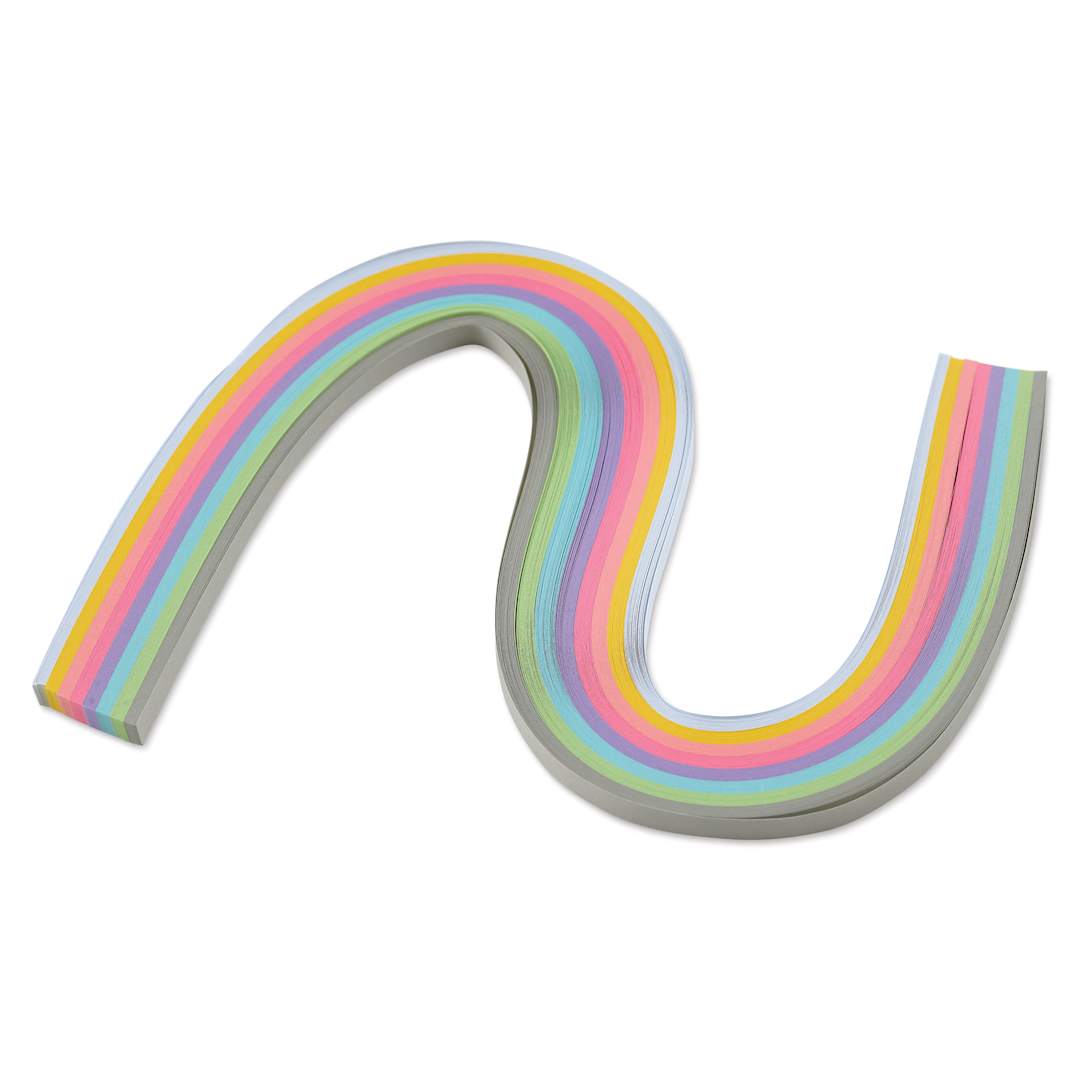 Open in modal - Rico Design Paper Poetry Quilling Paper Strip Set - Pastel, 5 mm x 40 cm, Pkg of 200