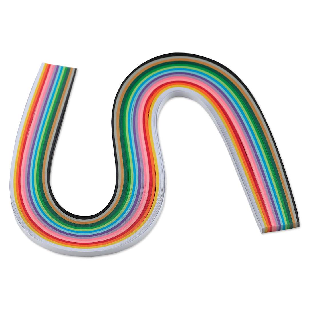 Open in modal - Rico Design Paper Poetry Quilling Paper Strip Set - Multicolor, 5 mm x 40 cm, Pkg of 200