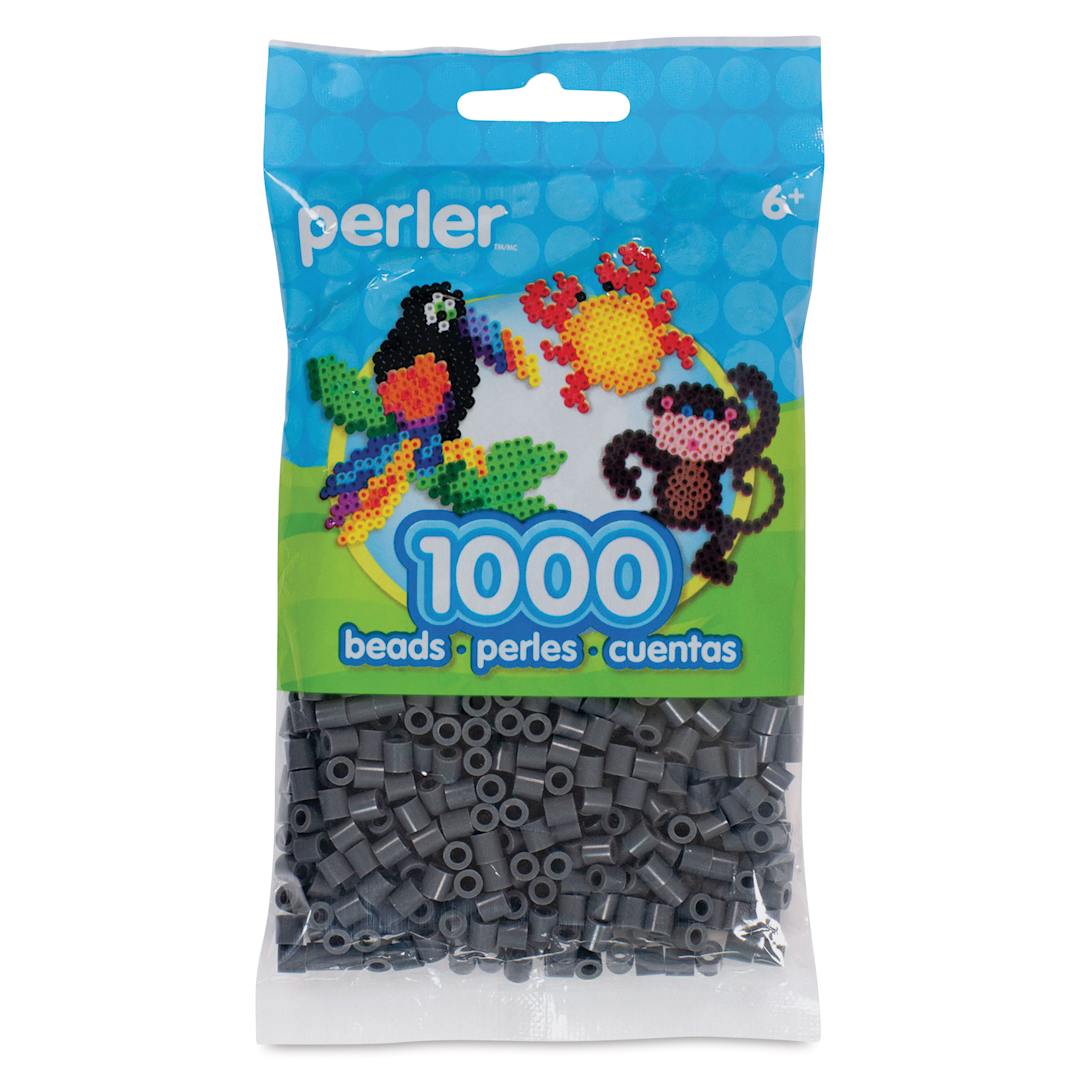 Open in modal - Perler Fused Bead Bag - Dark Grey, Pkg of 1000 - front of packaging