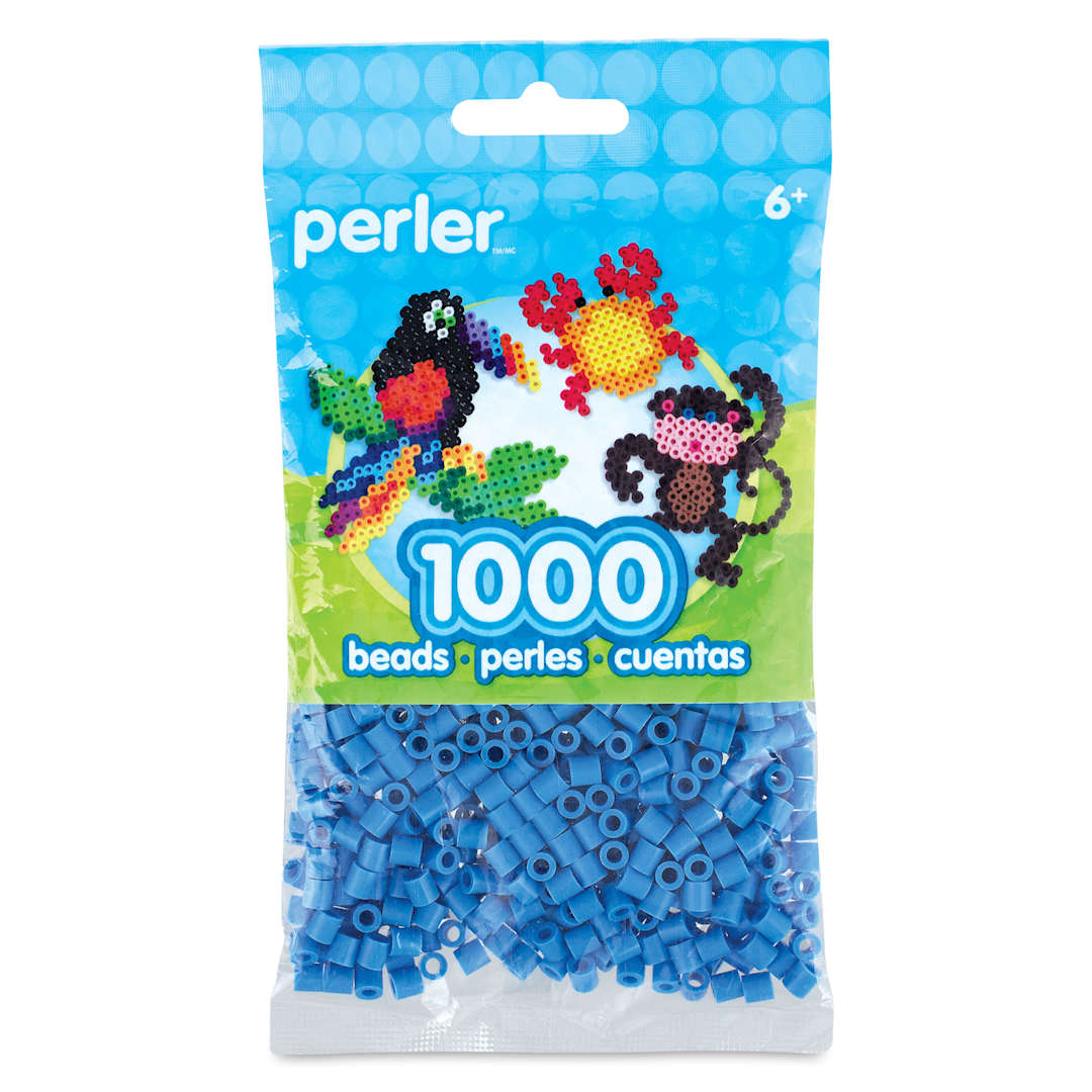 Open in modal - Perler Fused Bead Bag - Light Blue, Pkg of 1000 - front of packaging