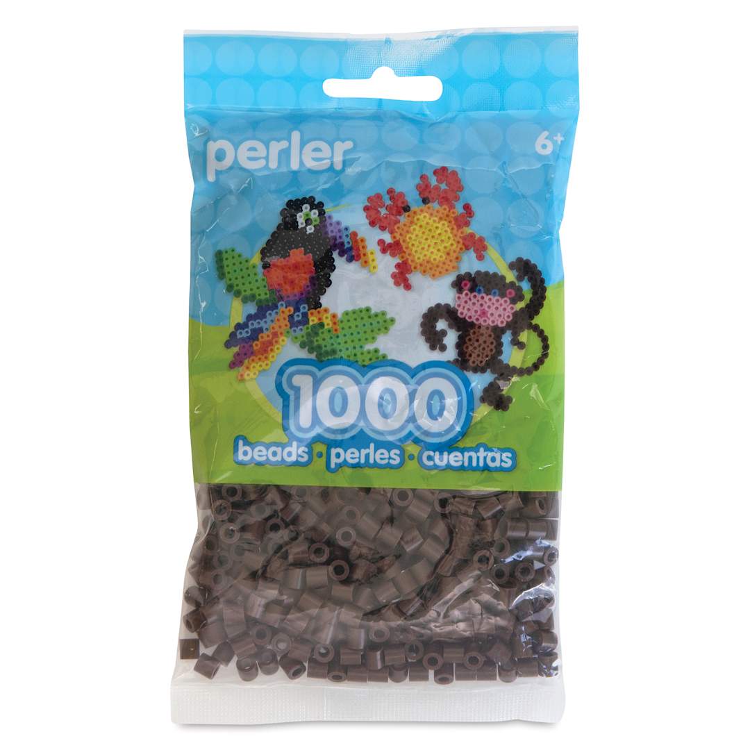 Open in modal - Perler Fused Bead Bag - Brown, Pkg of 1000 - front of packaging