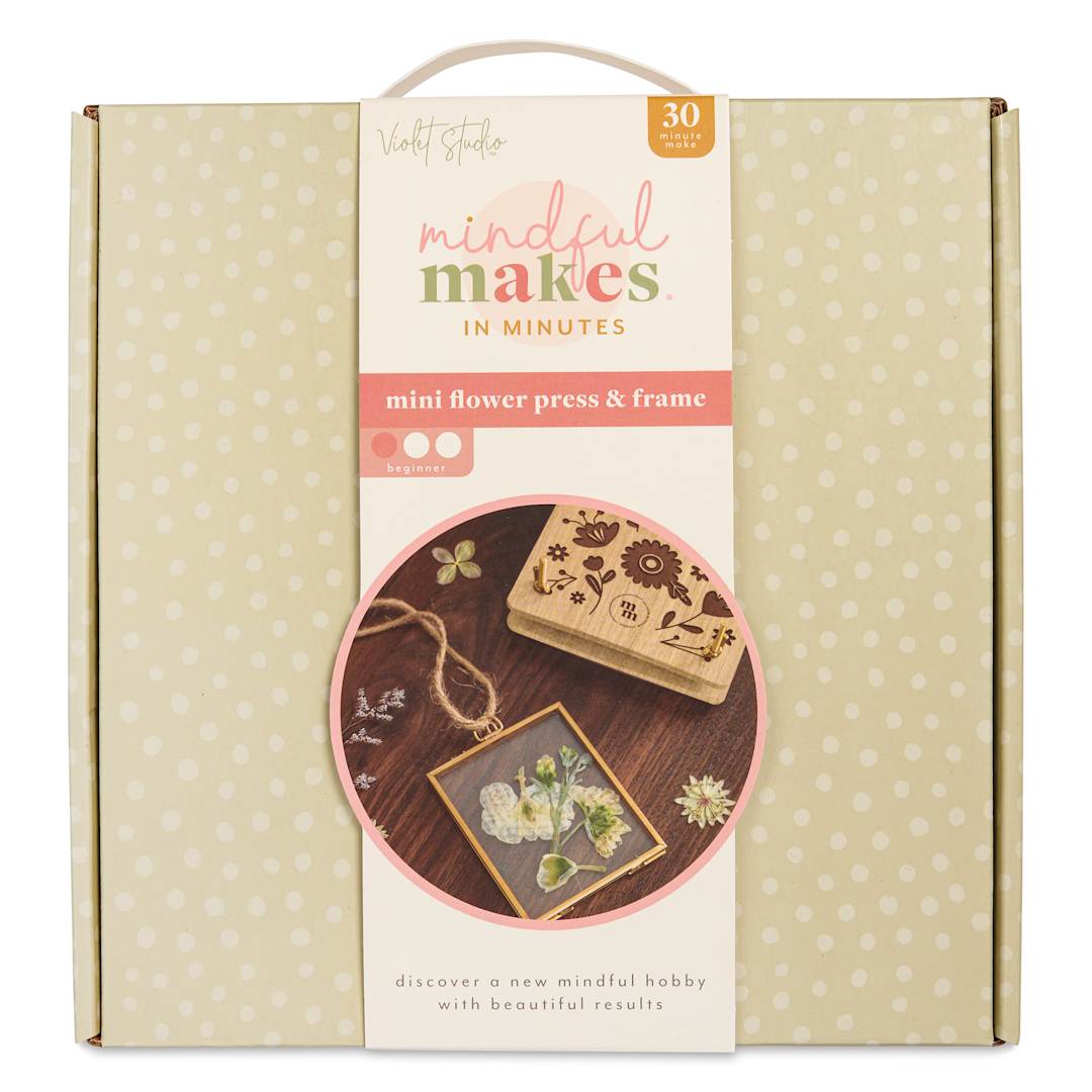 Open in modal - Violet Studio Mindful Makes Mini Flower Press Kit - front of packaging