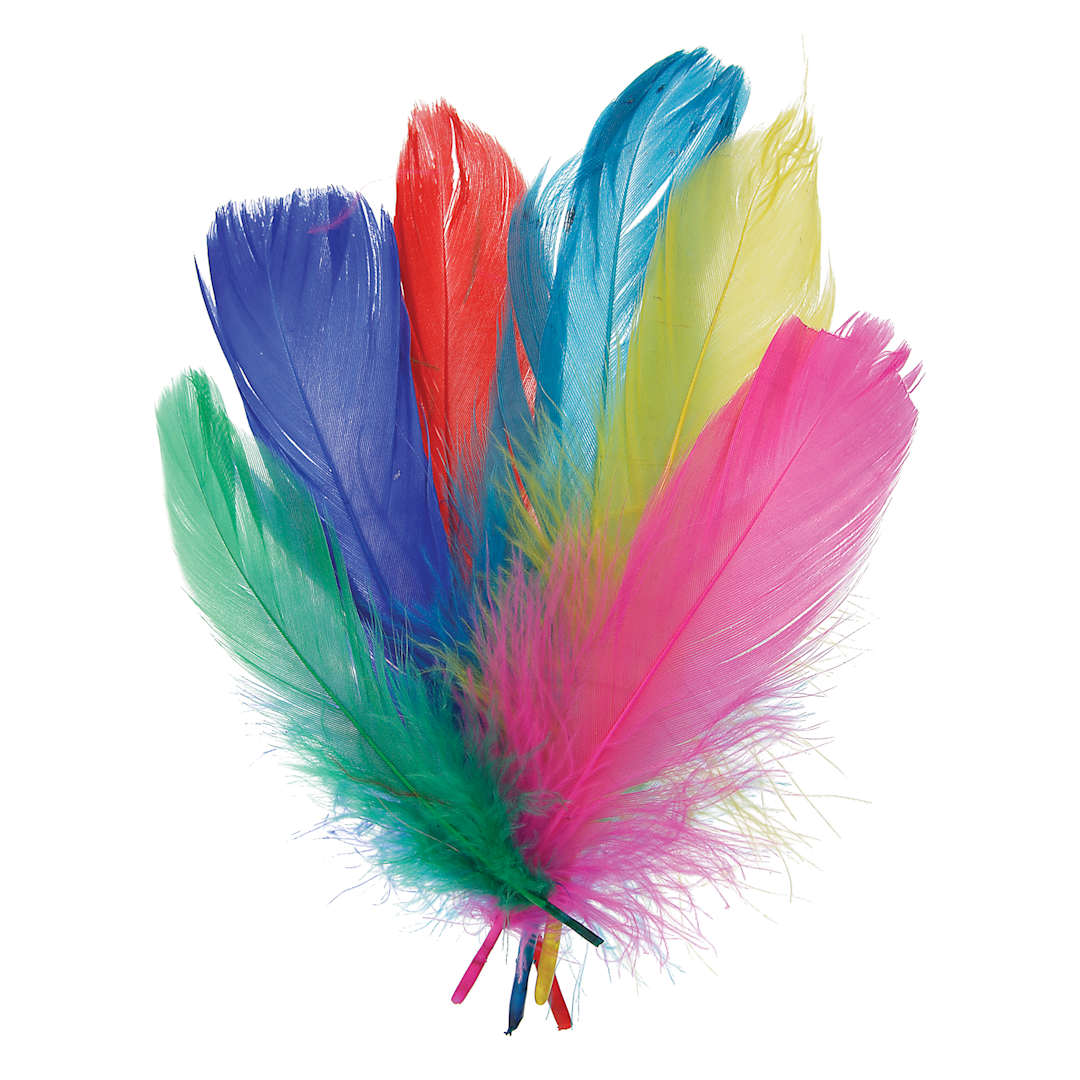 Open in modal - John Bead Goose Feathers - 18 g, Multicolor Mix