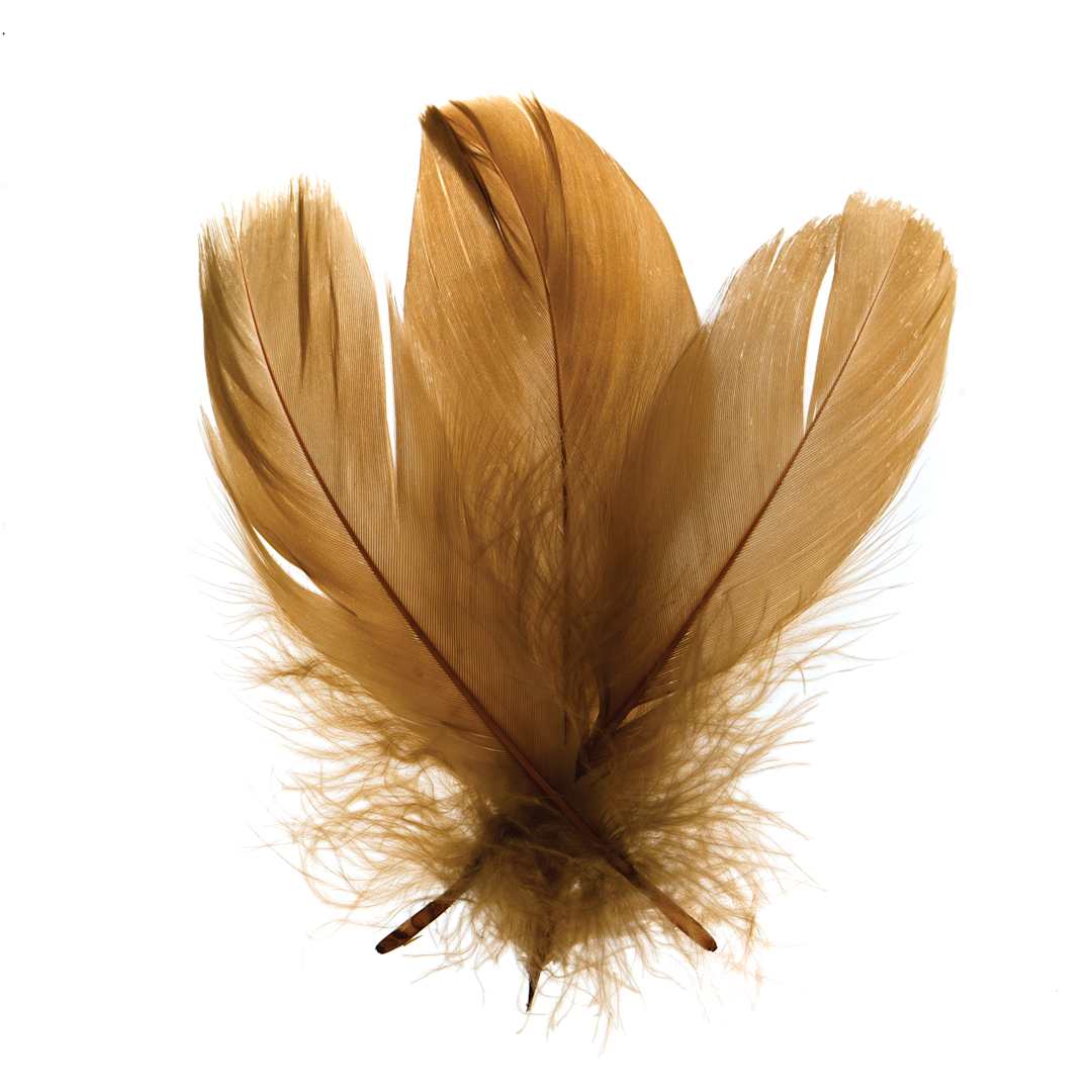 Open in modal - John Bead Goose Feathers - Brown