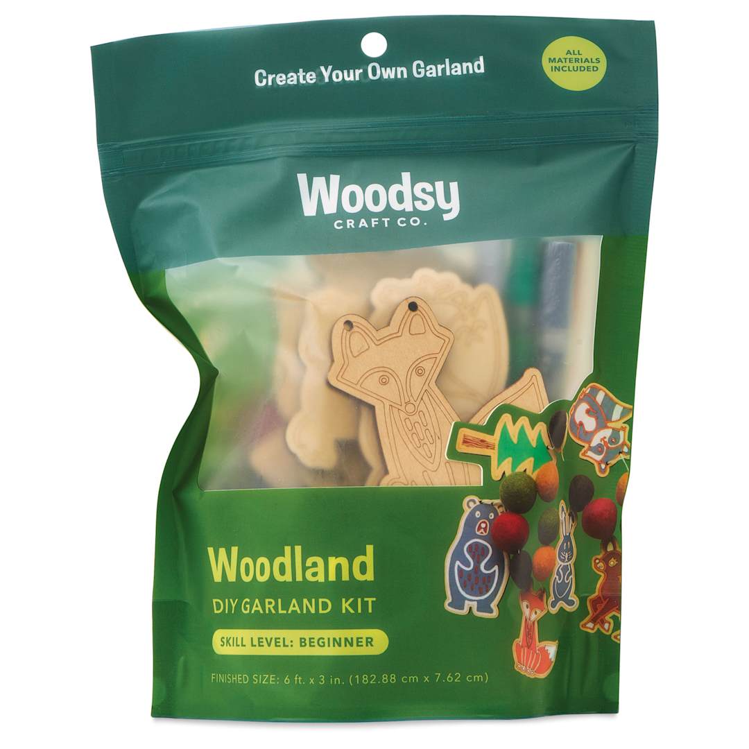Open in modal - Woodsy Craft Co. DIY Garland Kit - Woodland front of packaging