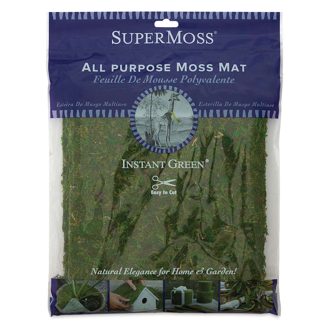 Open in modal - SuperMoss Instant Green Moss Mat - front of packaging