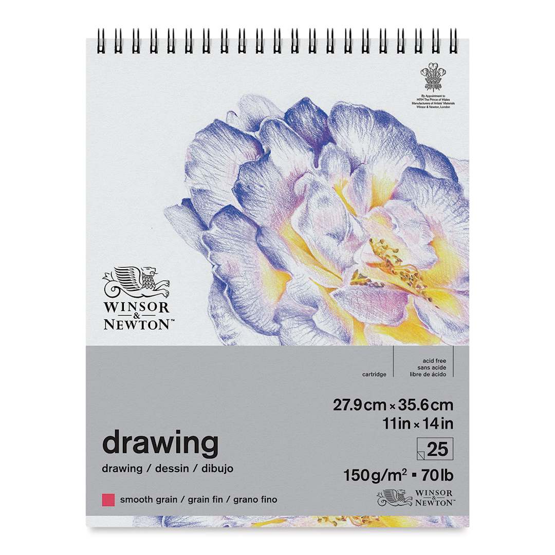 Open in modal - Winsor & Newton Drawing Pad - 11" x 14", Smooth (front of pad)