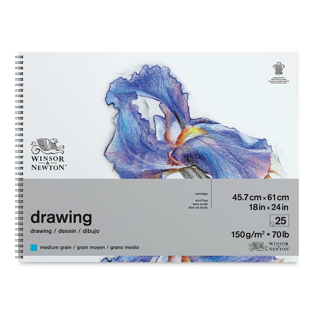 Open in modal - Winsor & Newton Drawing Pad - 18" x 24", Medium (front of pad)
