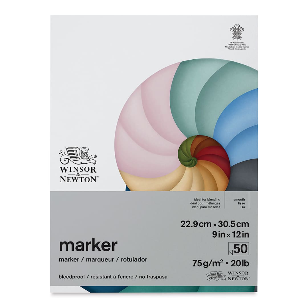 Open in modal - Winsor & Newton Marker Pad - 9" x 12" (front cover)