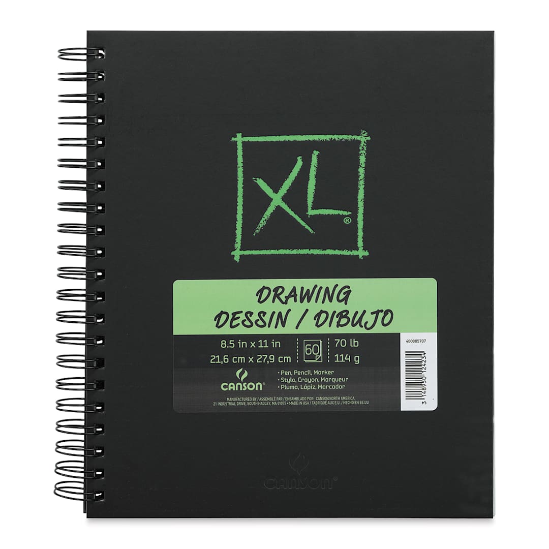 Open in modal - Canson XL Drawing Book - 11" x 8-1/2", 60 Sheets
