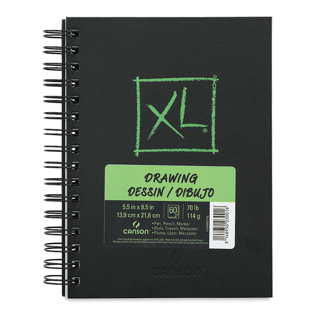 Open in modal - Canson XL Drawing Book - 8-1/2" x 5-1/2", 60 Sheets (front)