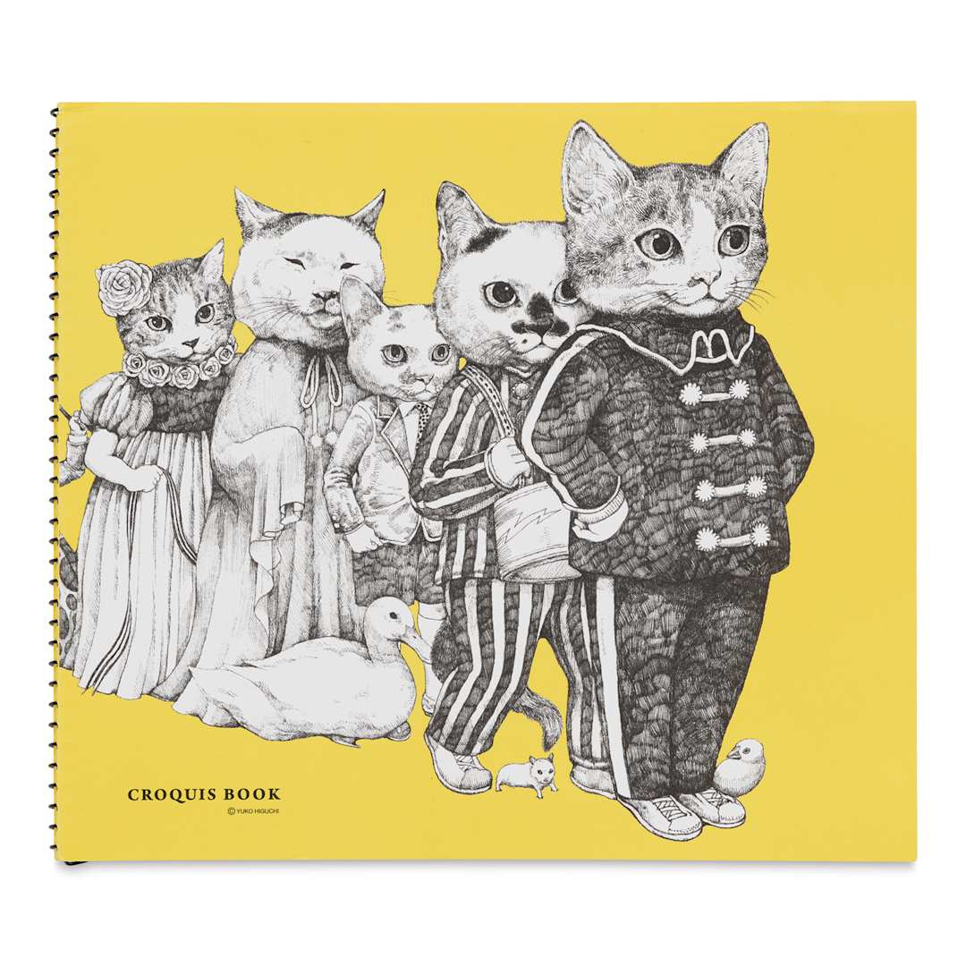 Open in modal - Holbein Yuko Higuchi Cats on Parade Sketchbook - 8-3/4" x 10" (front cover)