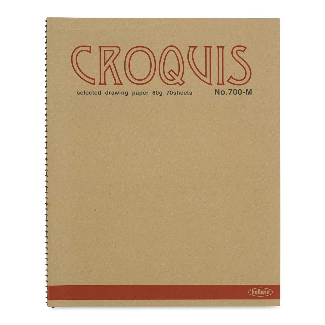 Open in modal - Holbein Croquis Drawing Book - 12" x 9-1/2", Portrait, 70 Sheets