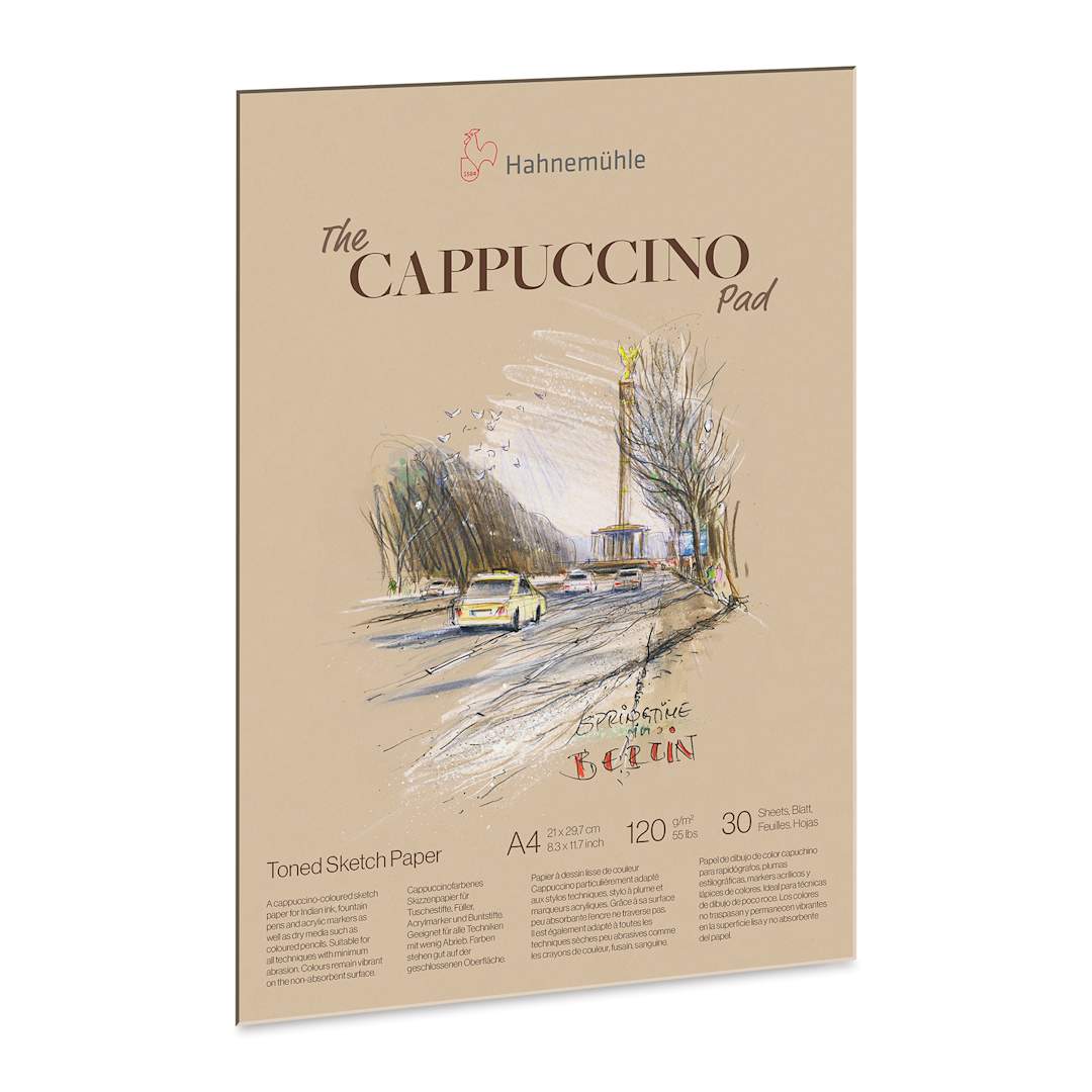 Open in modal - Hahnemühle The Cappuccino Sketch Pad - 8.3" x 11.7", 30 Sheets, 120 gsm