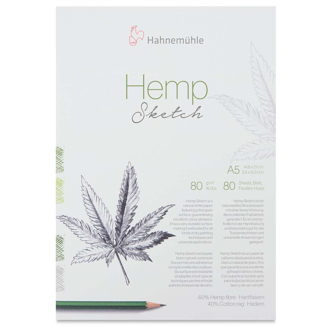Open in modal - Hahnemühle Hemp Sketch Pad - 5.8" x 8.3", 80 Sheets front of pad