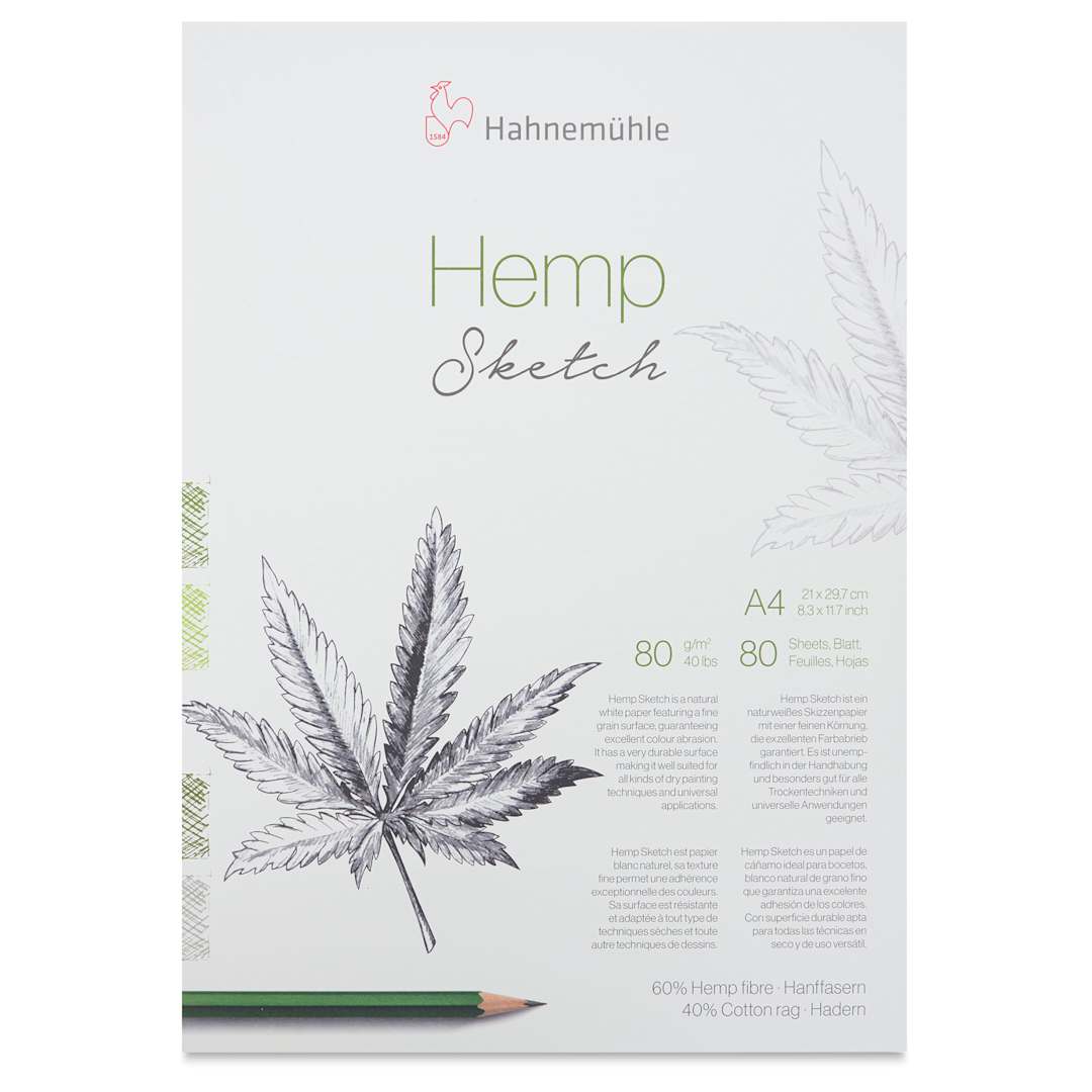 Open in modal - Hahnemühle Hemp Sketch Pad - 8.3" x 11.7", 80 Sheets front of pad