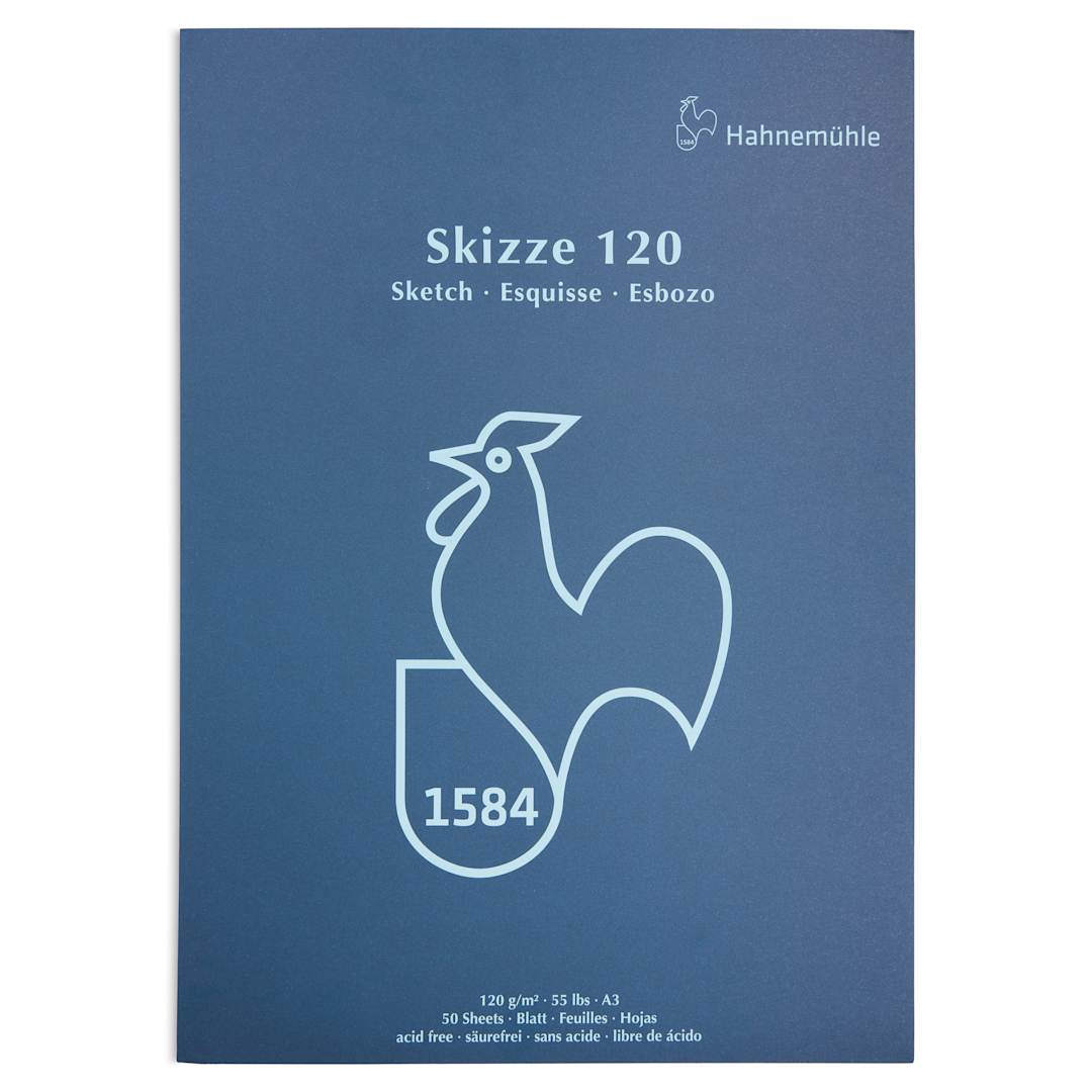 Open in modal - Hahnemühle Skizze Gluebound Sketch Pad - 11.69" x 16.53", 50 Sheets, 120 gsm, cover