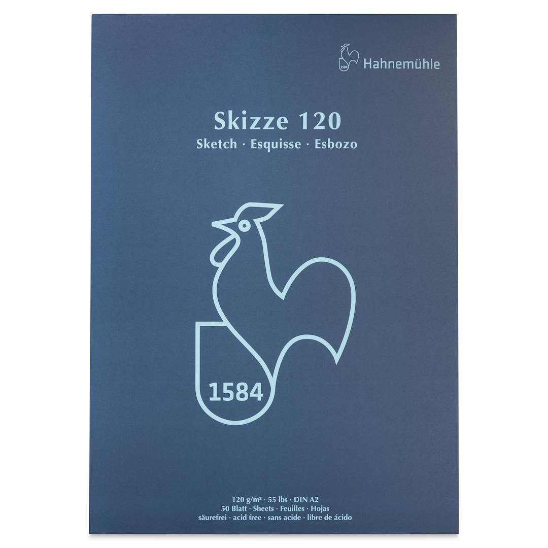 Open in modal - Hahnemühle Skizze Gluebound Sketch Pad - 16.53" x 23.38", 50 Sheets, 120 gsm, cover