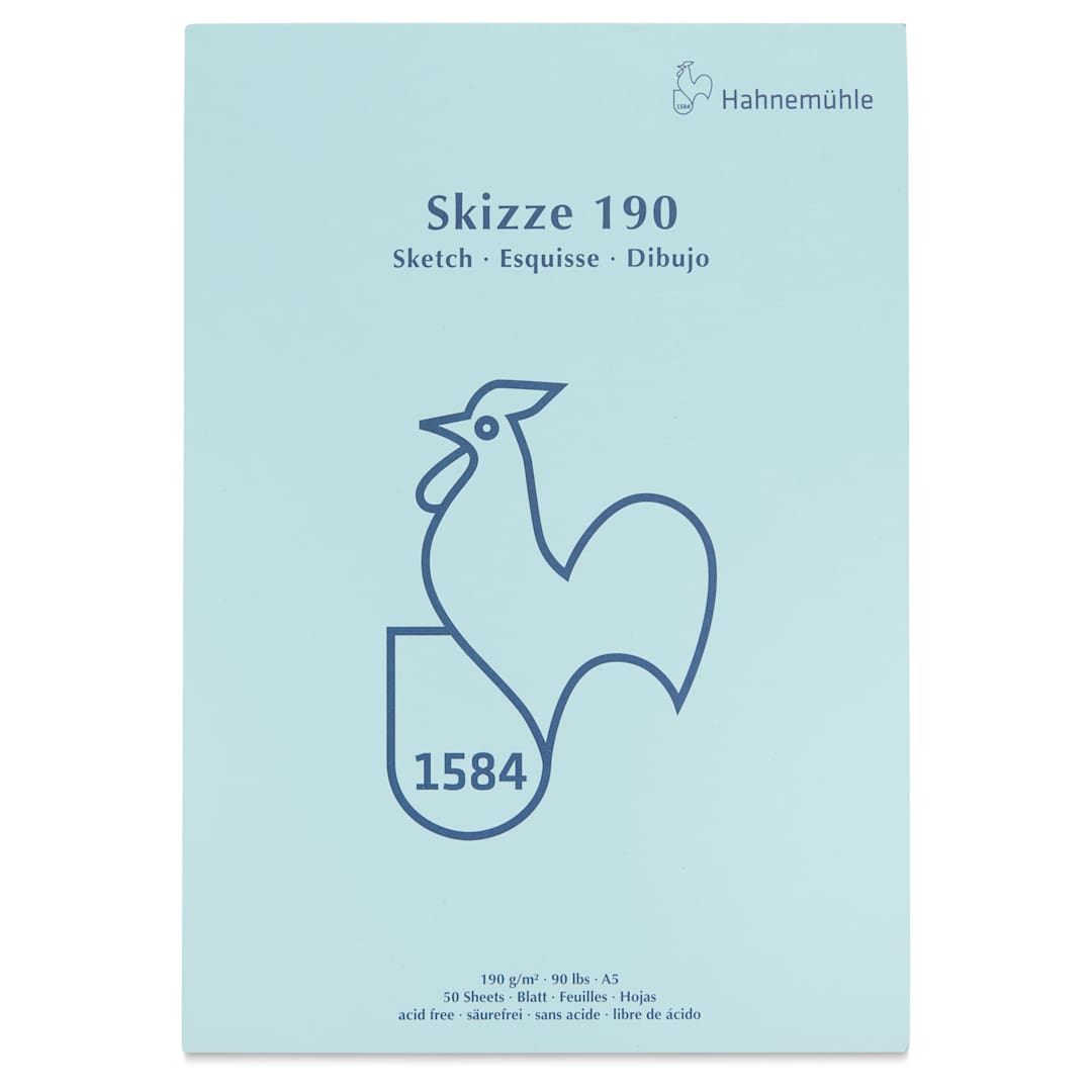 Open in modal - Hahnemühle Skizze Gluebound Sketch Pad - 5.83" x 8.27", 50 Sheets, 190 gsm, cover