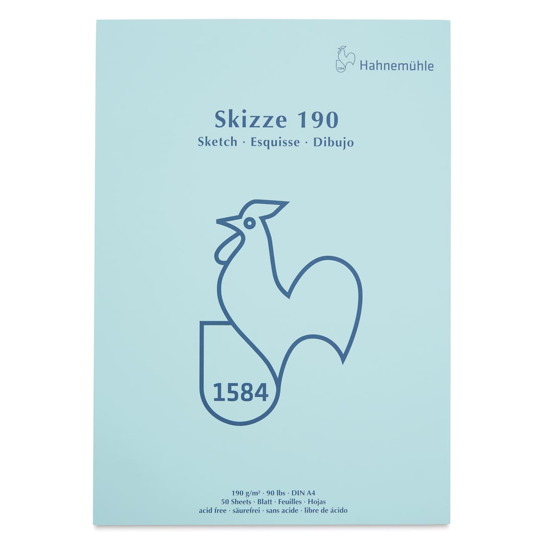 Open in modal - Hahnemühle Skizze Gluebound Sketch Pad - 8.27" x 11.69", 50 Sheets, 190 gsm, cover