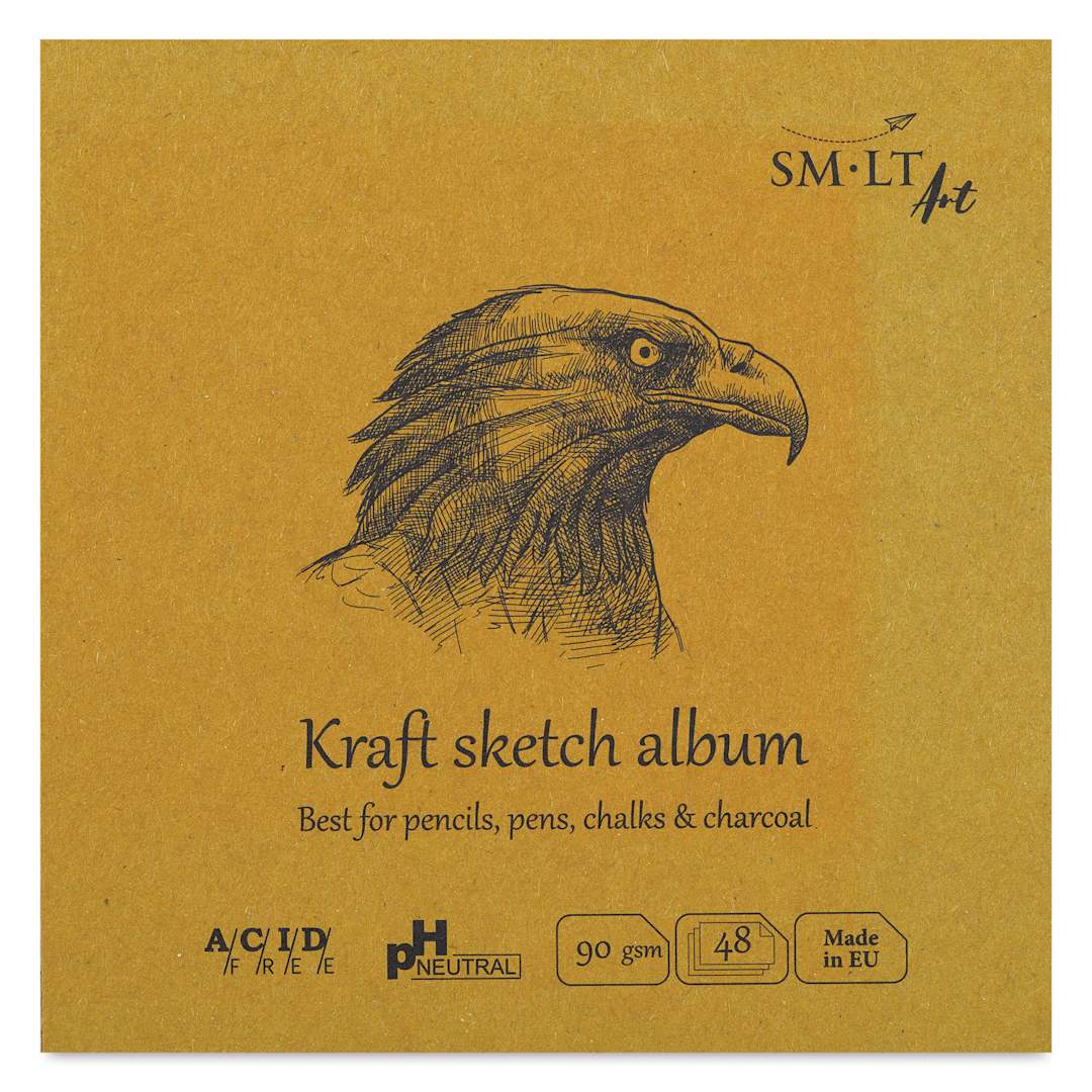 Open in modal - SMLT Art Layflat Kraft Sketch Pad, front cover