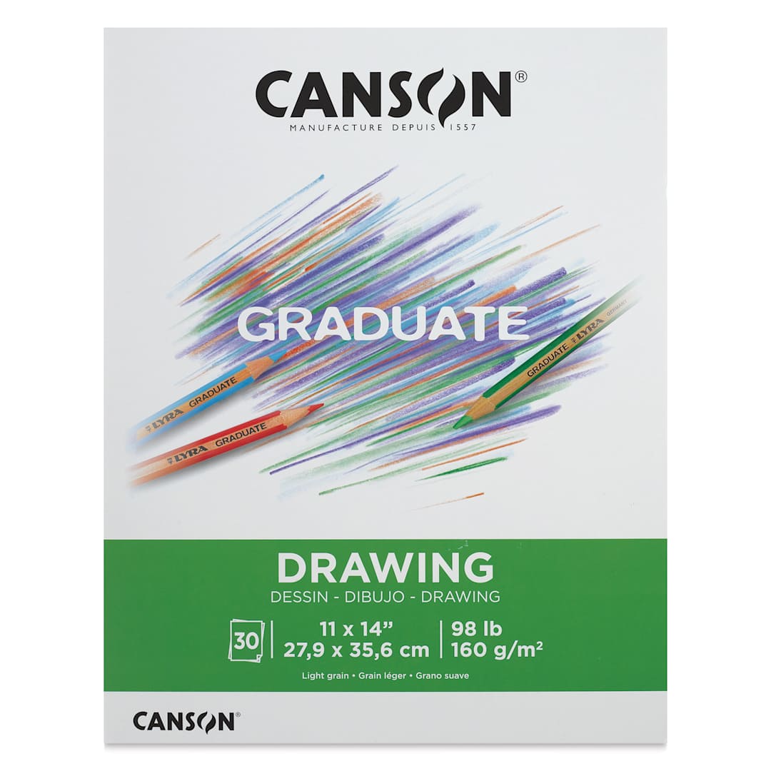 Open in modal - Canson Graduate Drawing Pad - 11" x 14", front cover