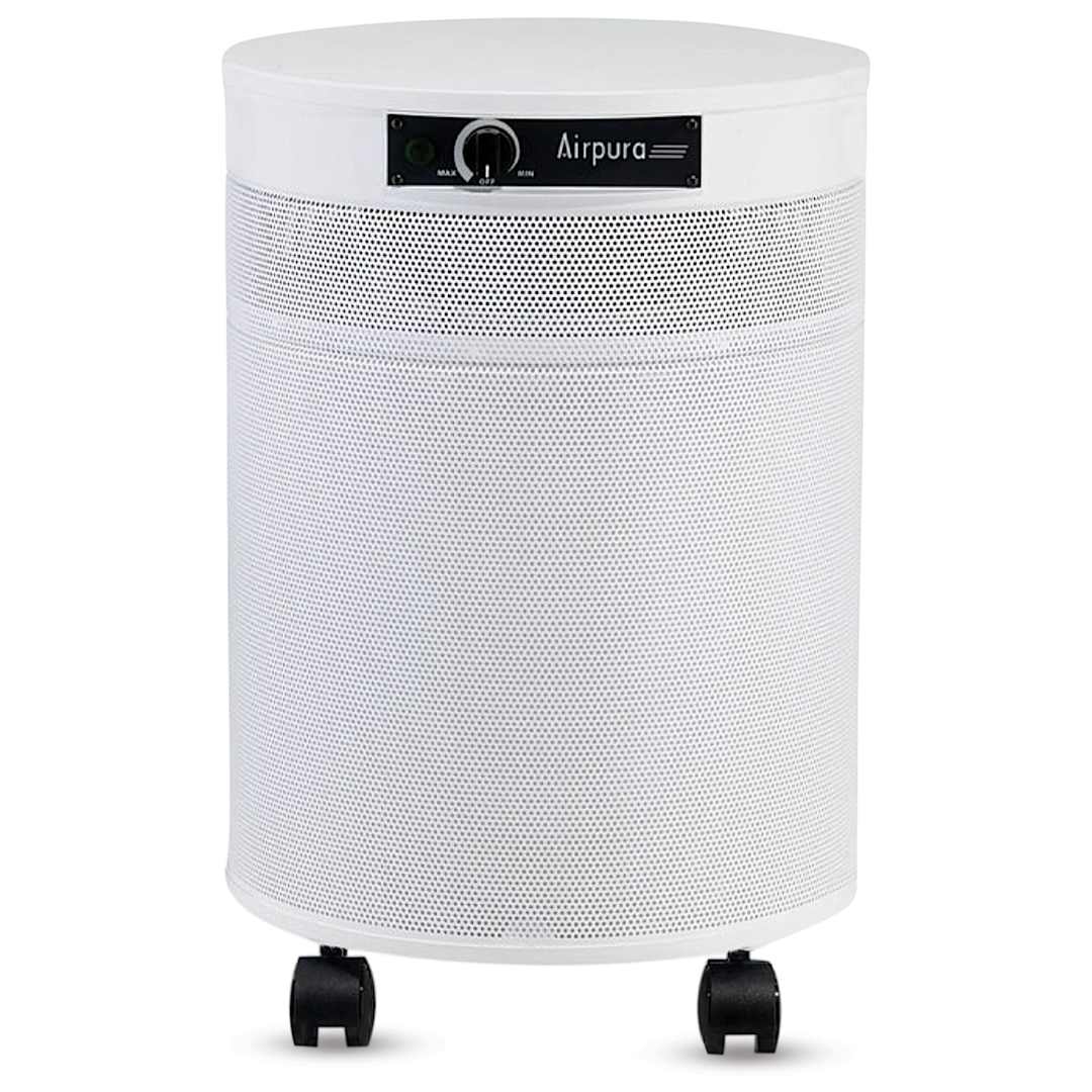 Open in modal - Airpura R600 Air Purifier - White, front view. 
