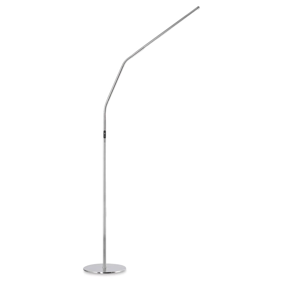 Open in modal - Daylight Slimline 4 LED Floor Lamp - Brushed Steel