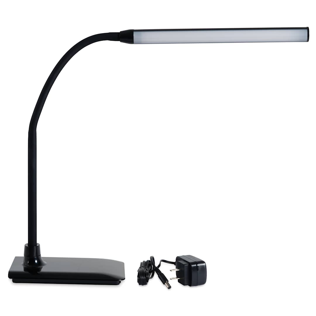 Open in modal - Hobbylight Flexi Table Lamp - Black, lamp and charger