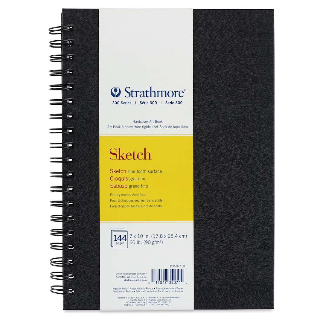 Open in modal - Strathmore 300 Series Sketch Hardcover Wirebound Art Book - 7" x 10"