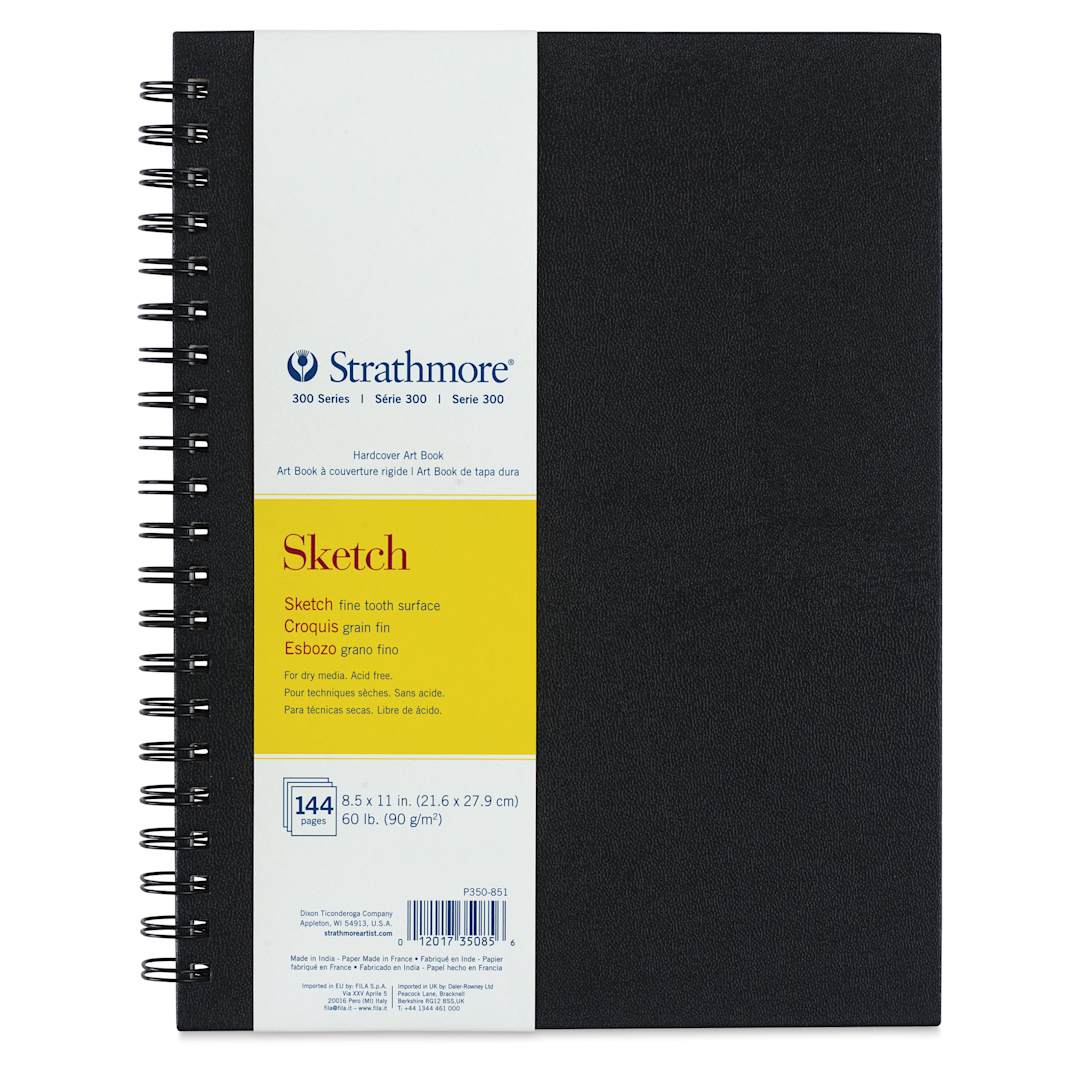 Open in modal - Strathmore 300 Series Sketch Hardcover Wirebound Art Book - 8-1/2" x 11"
