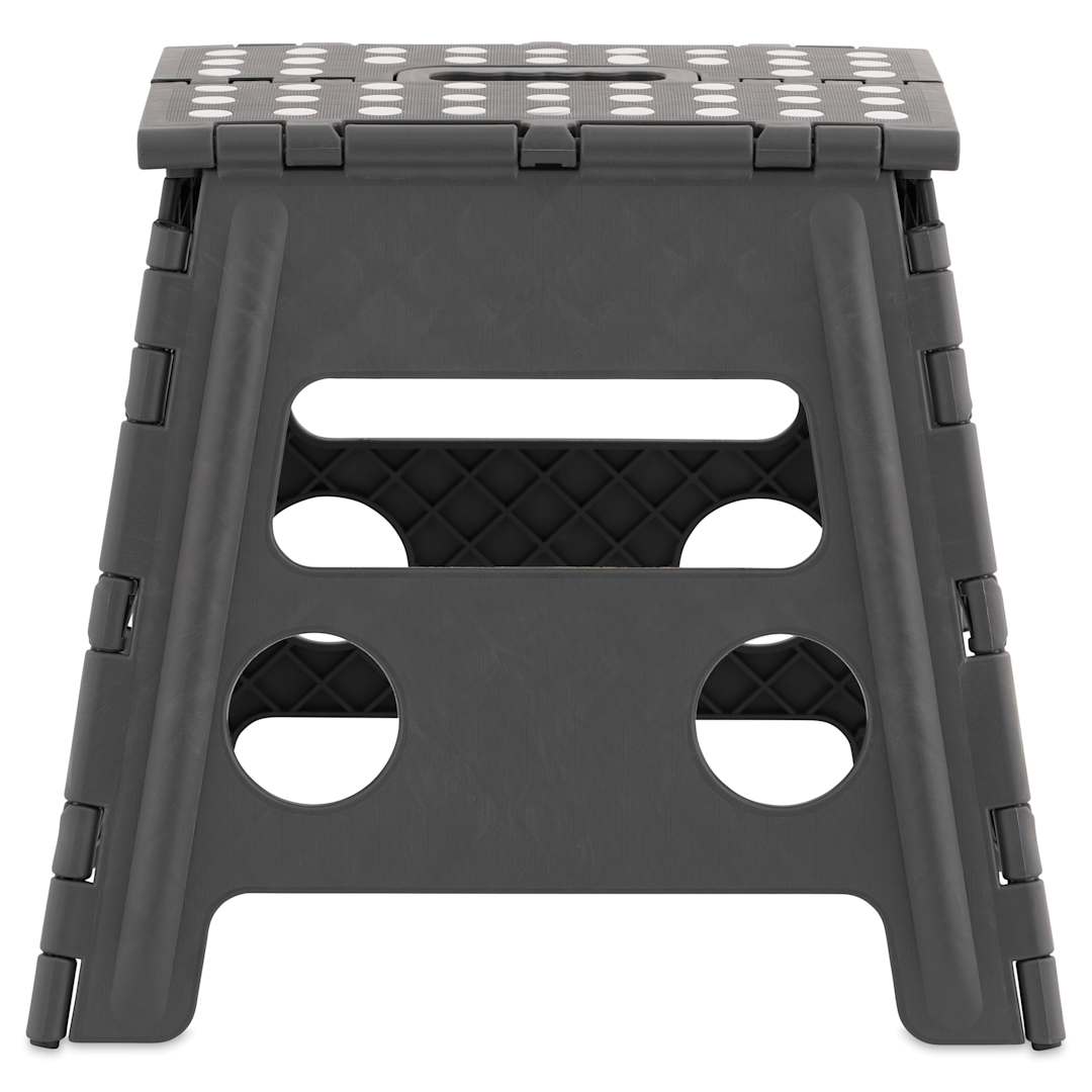 Open in modal - Superio Folding Step Stool - Gray, 13" Tall