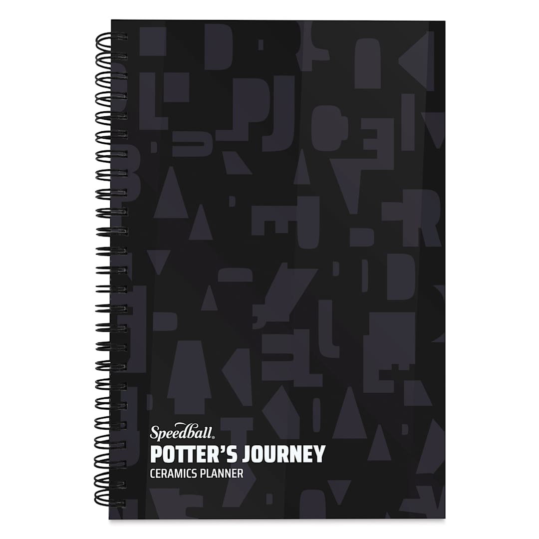 Open in modal - Speedball Potter’s Journey Ceramics Planner - 5-1/2" x 8-1/2", Black, front cover