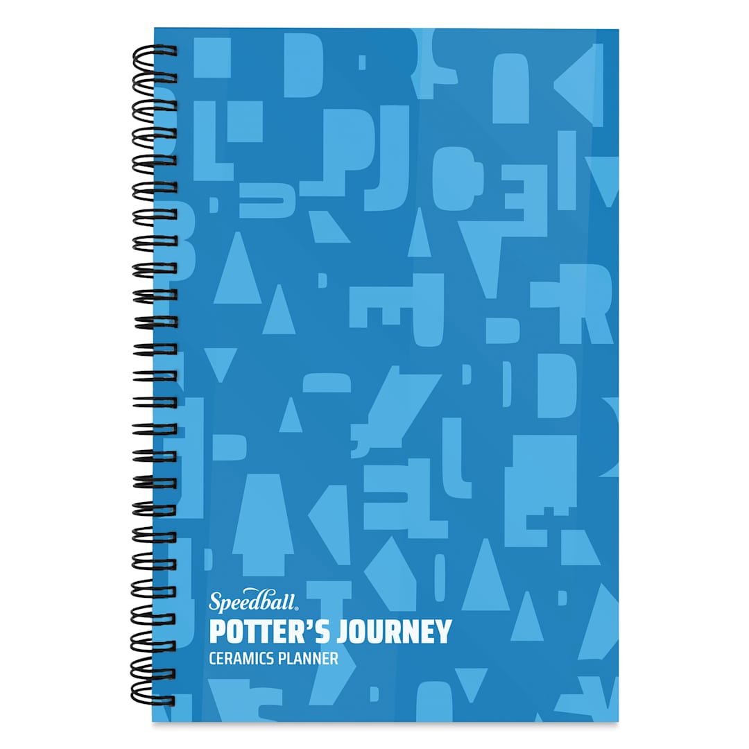 Open in modal - Speedball Potter’s Journey Ceramics Planner - 5-1/2" x 8-1/2", Blue, front cover