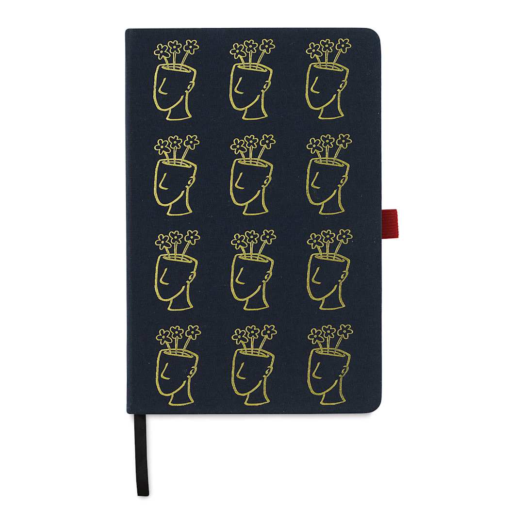 Open in modal - Brainmind Studios Story Tellers Notebook - Navy Blue, 8-1/2" x 5-1/2", 192 Pages (front)