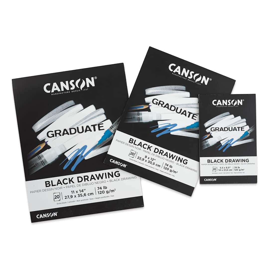 Open in modal - Canson Graduate Black Drawing Pads