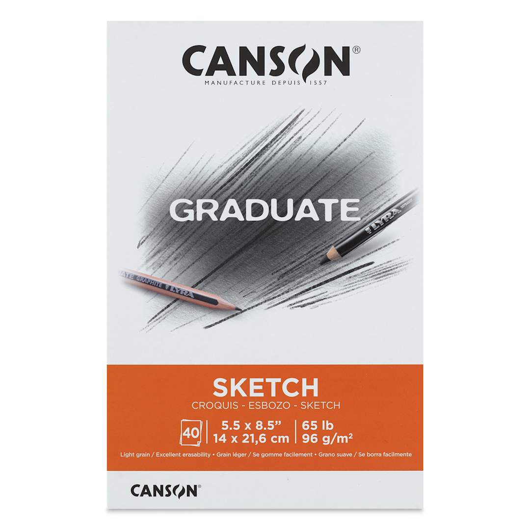 Open in modal - Canson Graduate Sketch Pad - 5-1/2" x 8-1/2", front cover