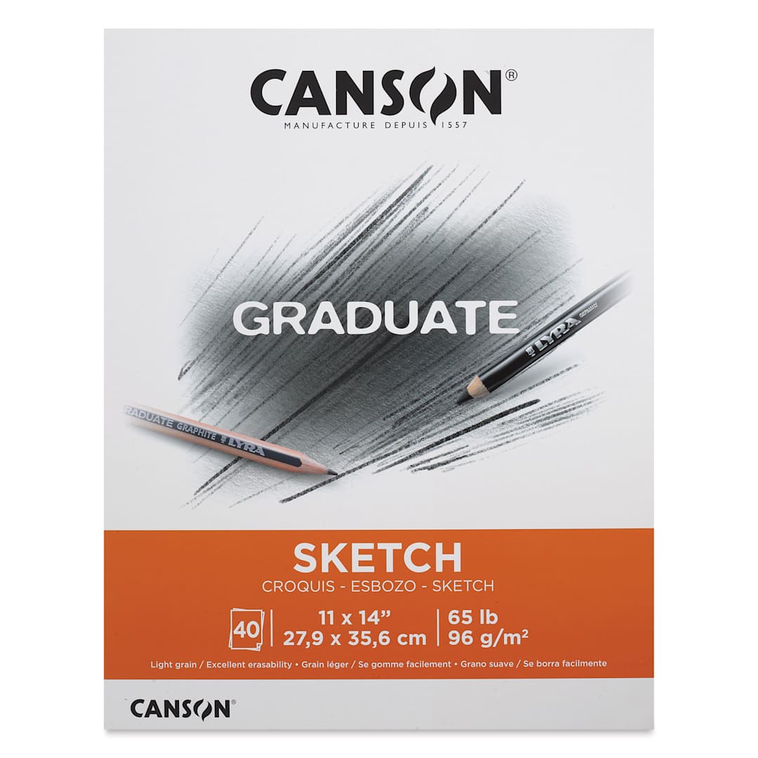 Open in modal - Canson Graduate Sketch Pad - 11" x 14", front cover