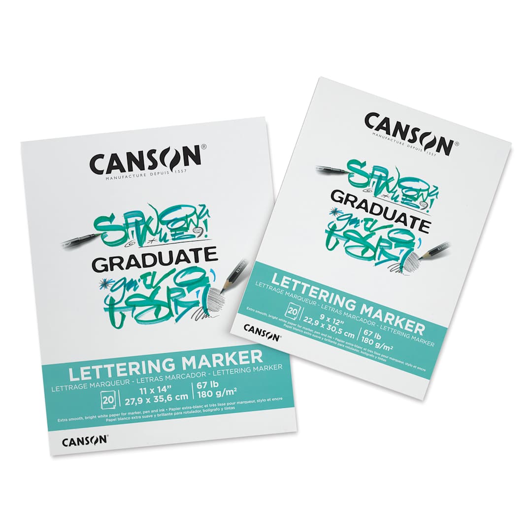 Open in modal - Canson Graduate Lettering Marker Pads, various sizes