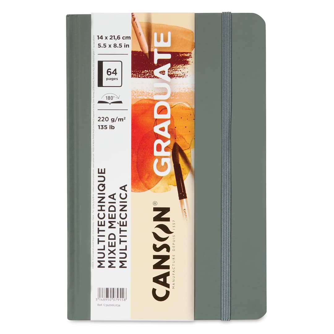 Open in modal - Canson Graduate Mixed Media Book - Front cover of the Natural paper pad
